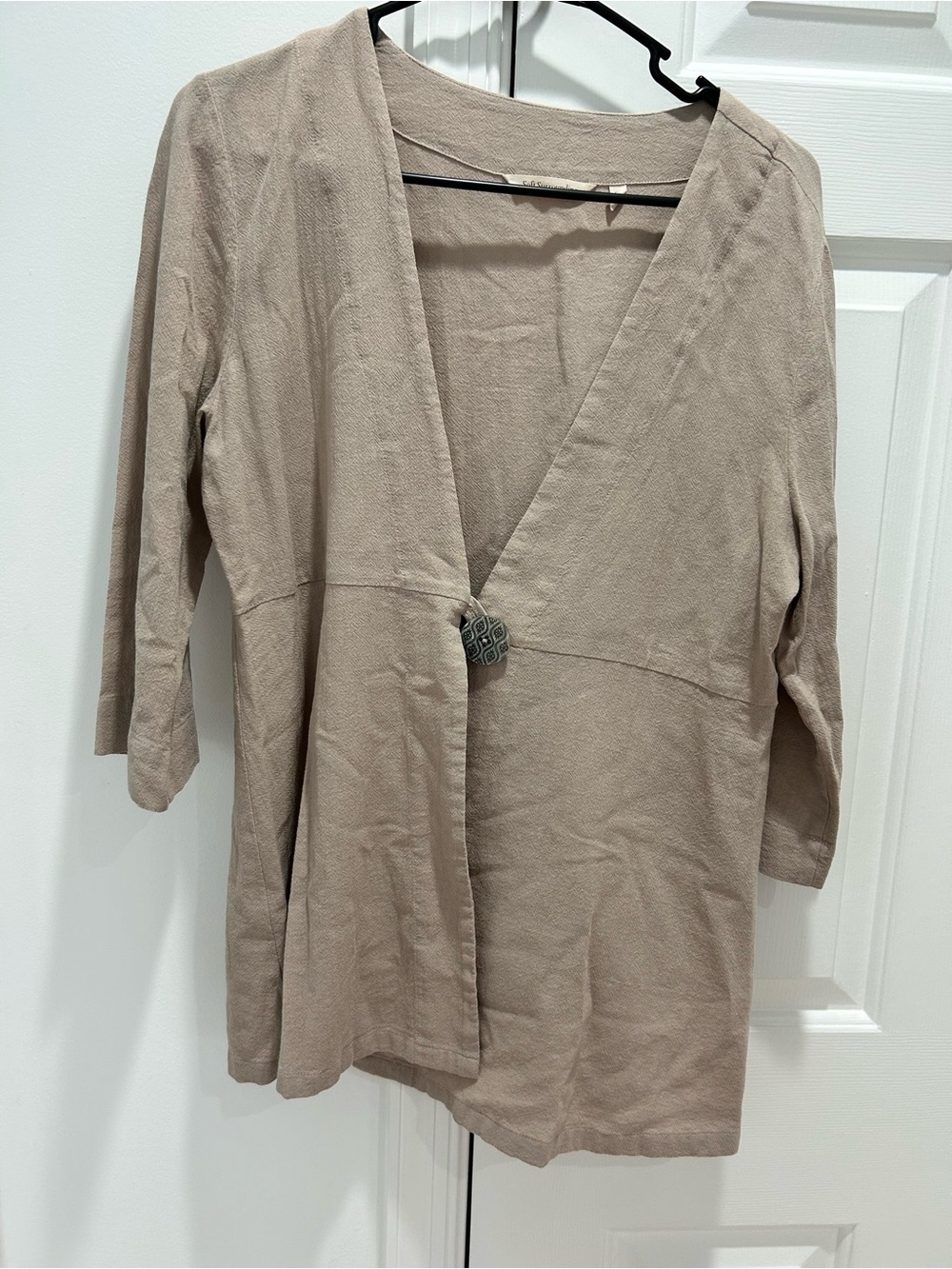 Soft Surroundings Dusty Taupe cardigan